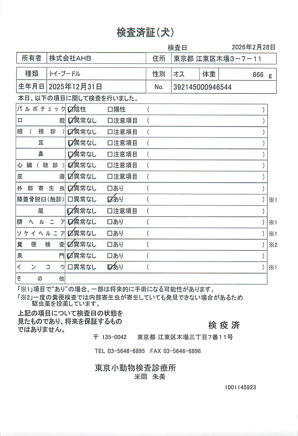 トイ・プードル