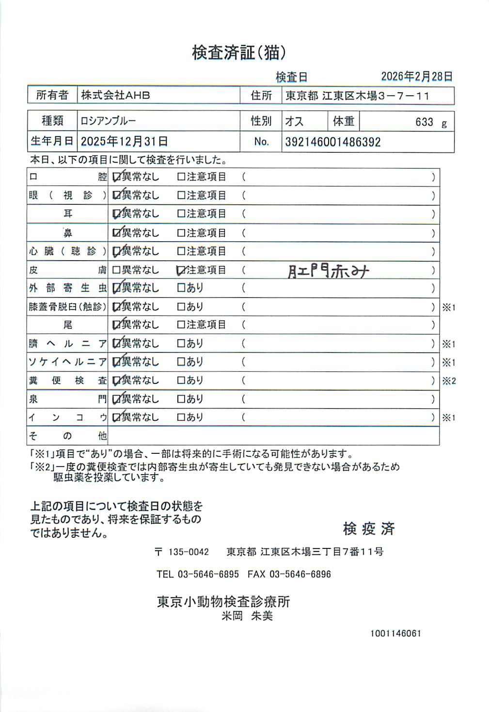 ロシアンブルー