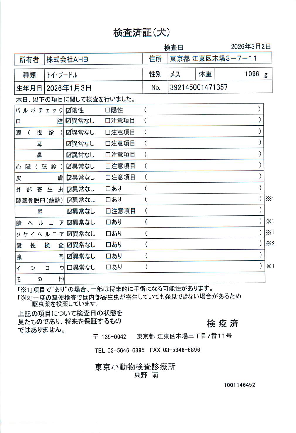 トイ・プードル