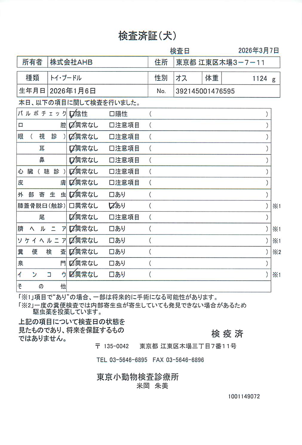 トイ・プードル
