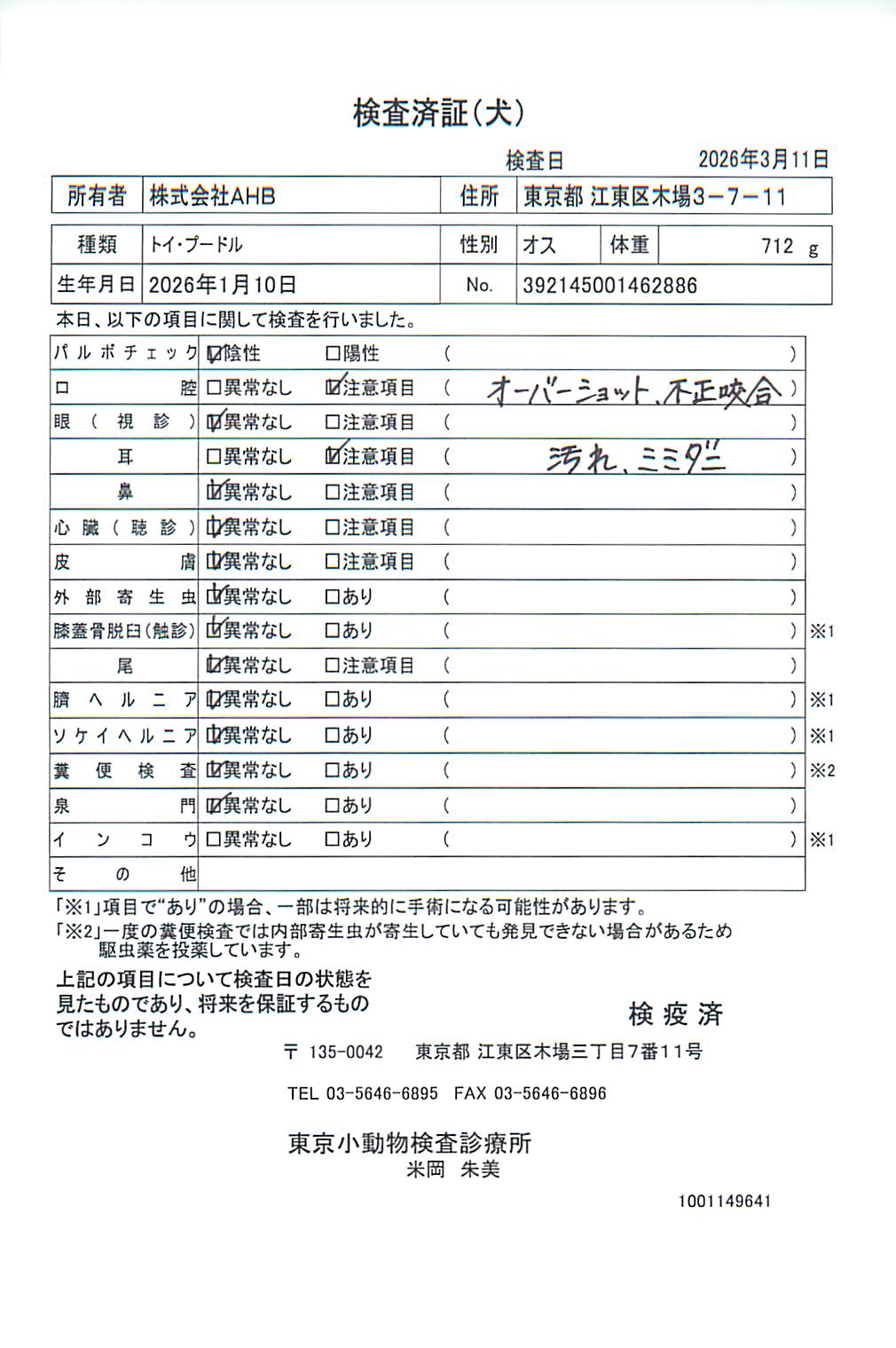 トイ・プードル