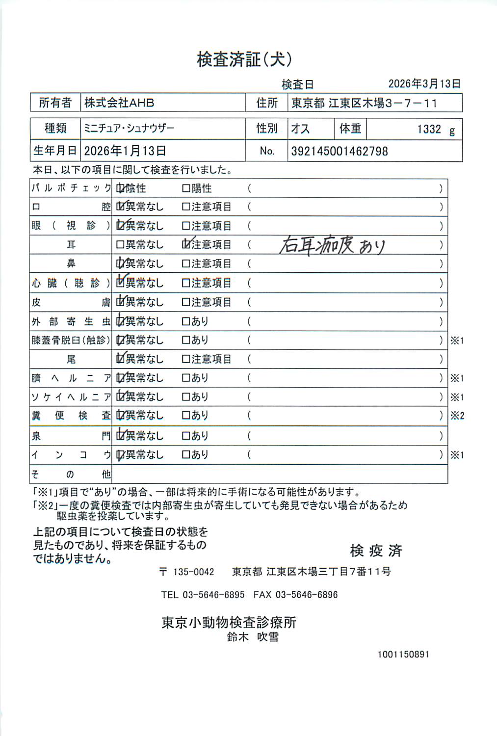 ミニチュア・シュナウザー