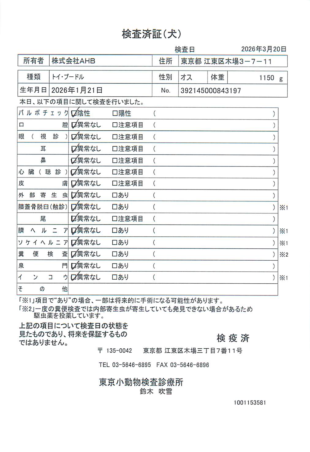トイ・プードル