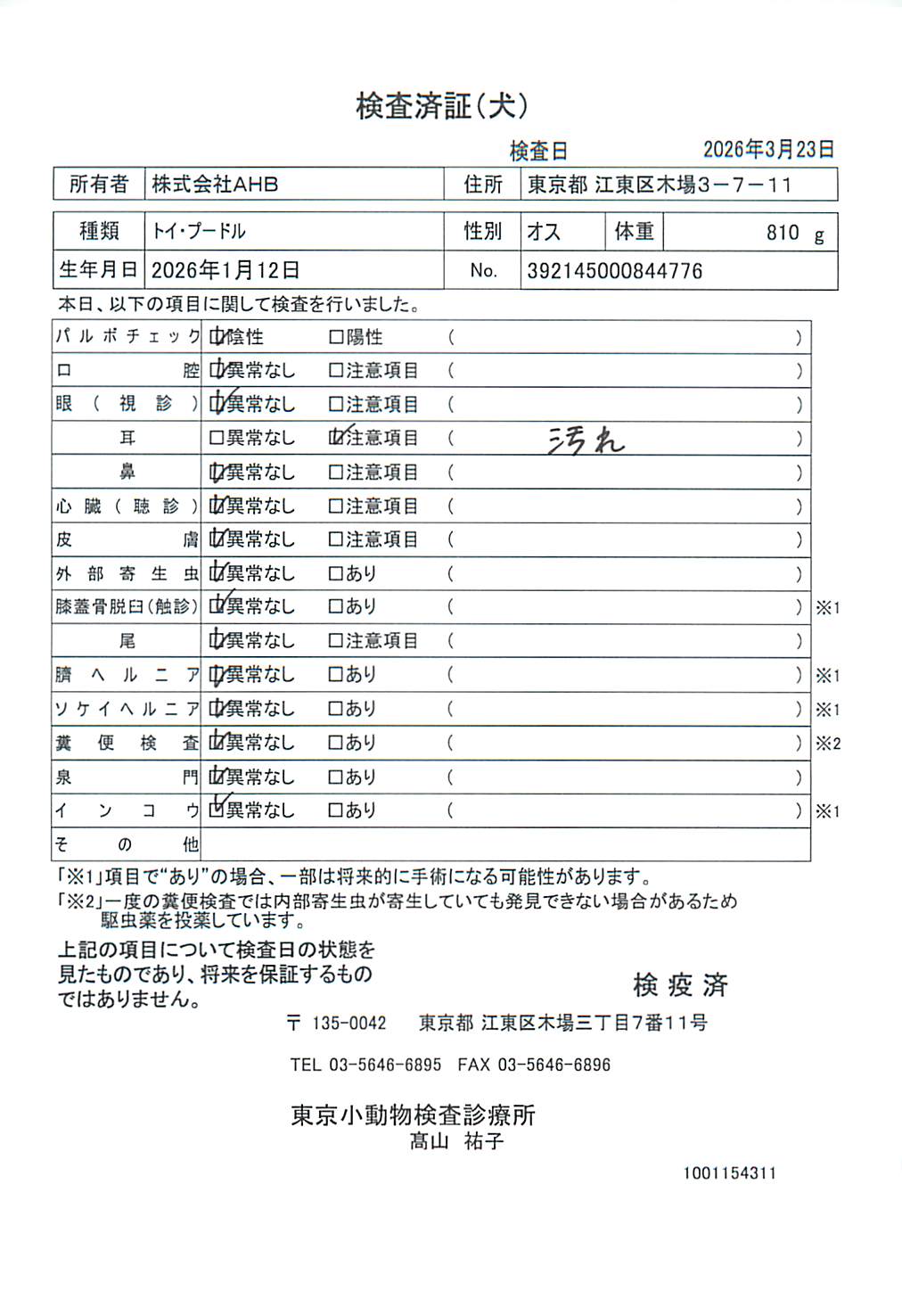 トイ・プードル