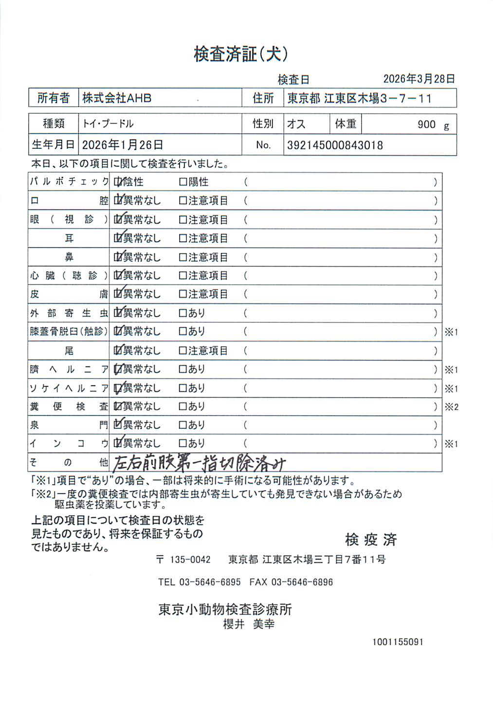 トイ・プードル
