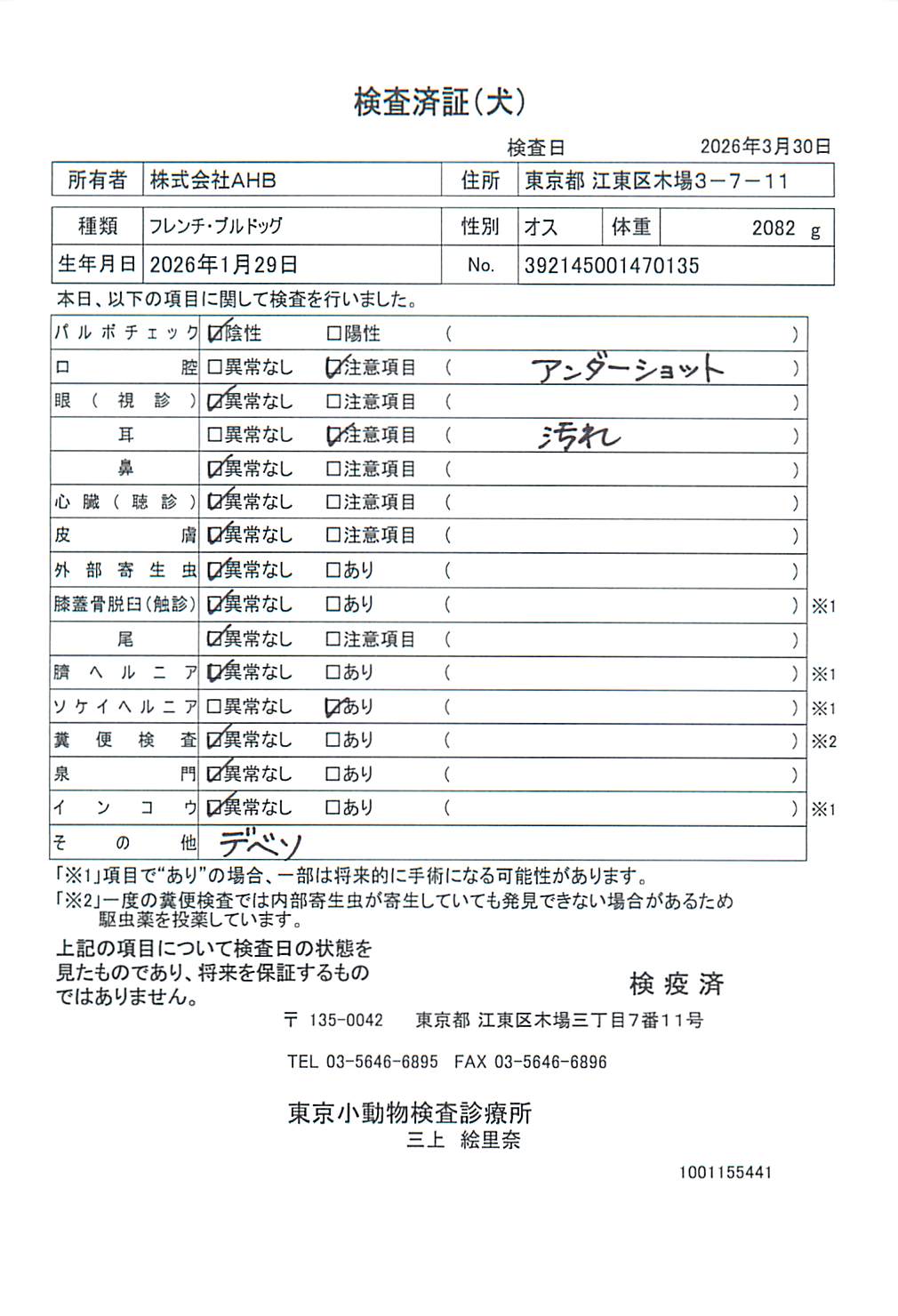 フレンチ・ブルドッグ