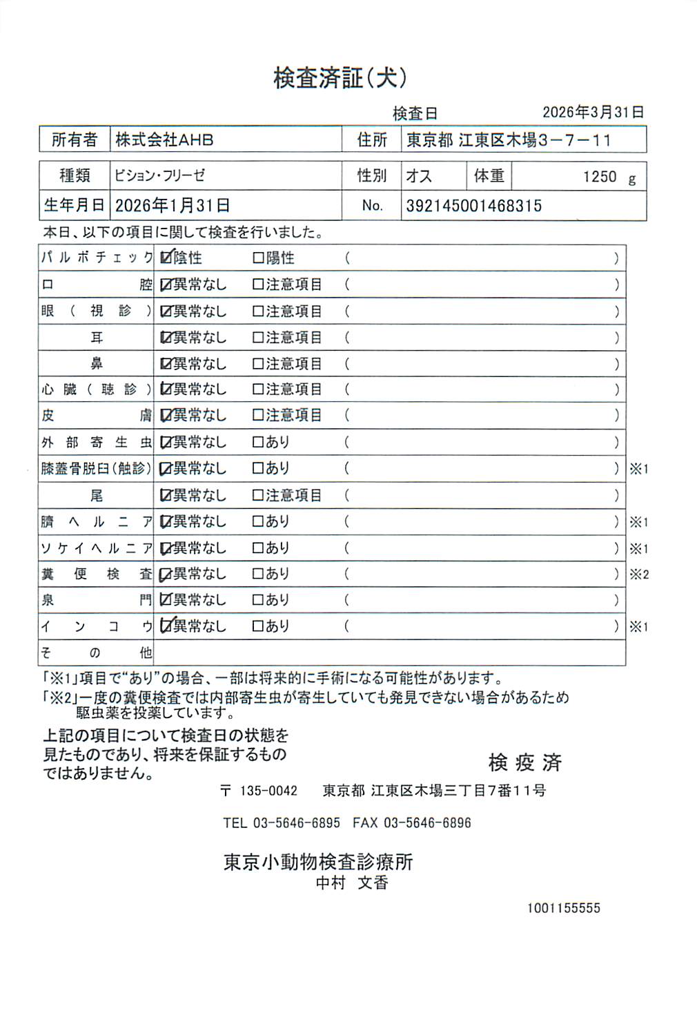 ビション・フリーゼ