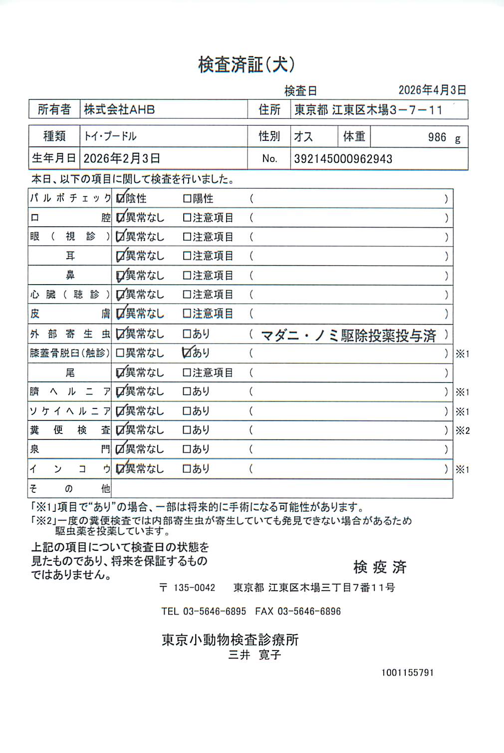 トイ・プードル