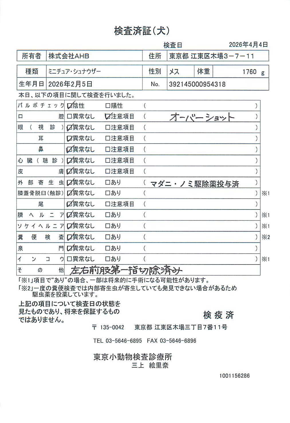 ミニチュア・シュナウザー