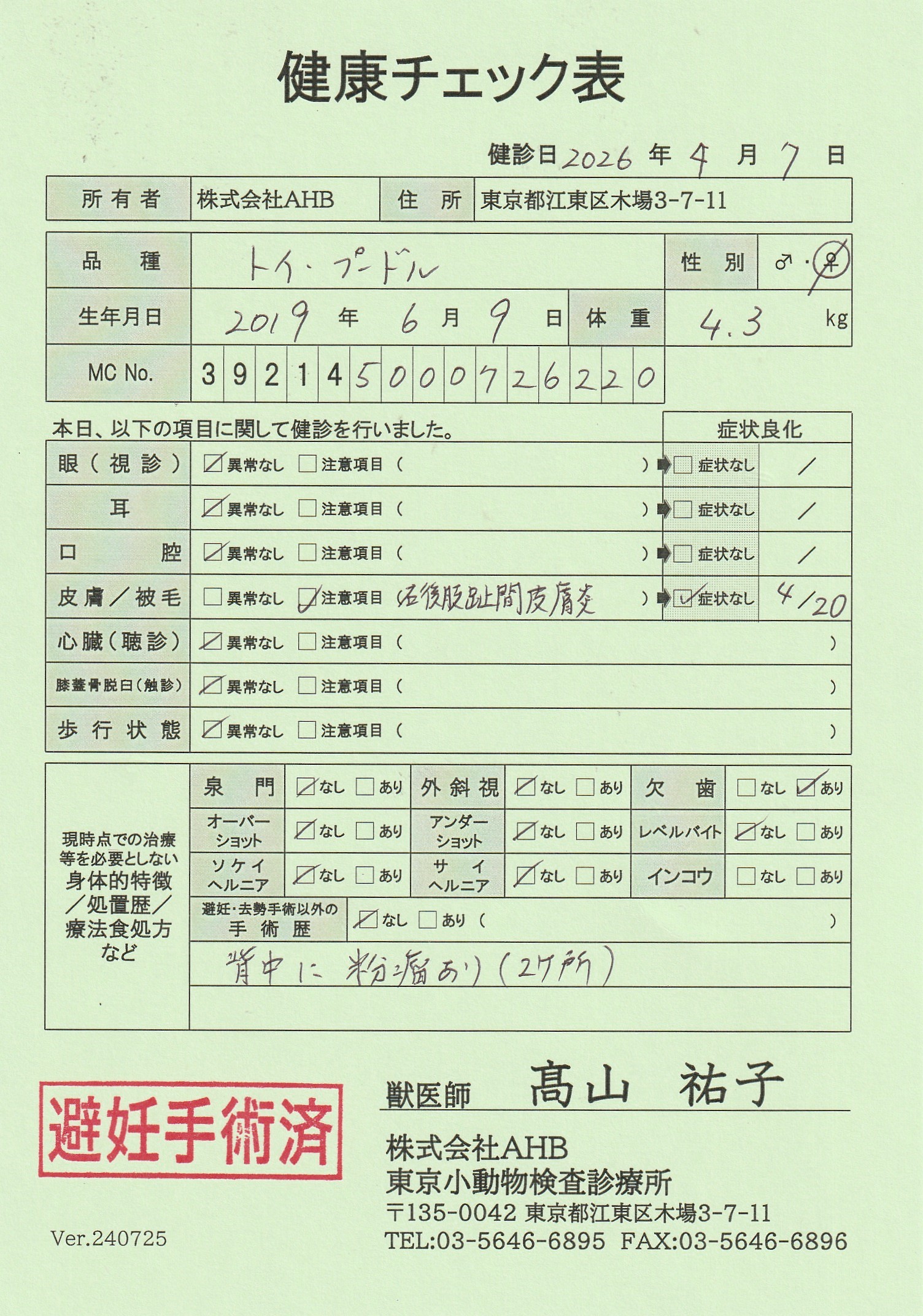 トイ・プードル
