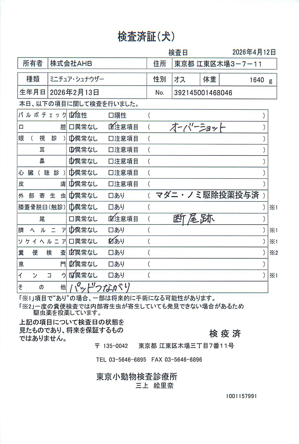 ミニチュア・シュナウザー