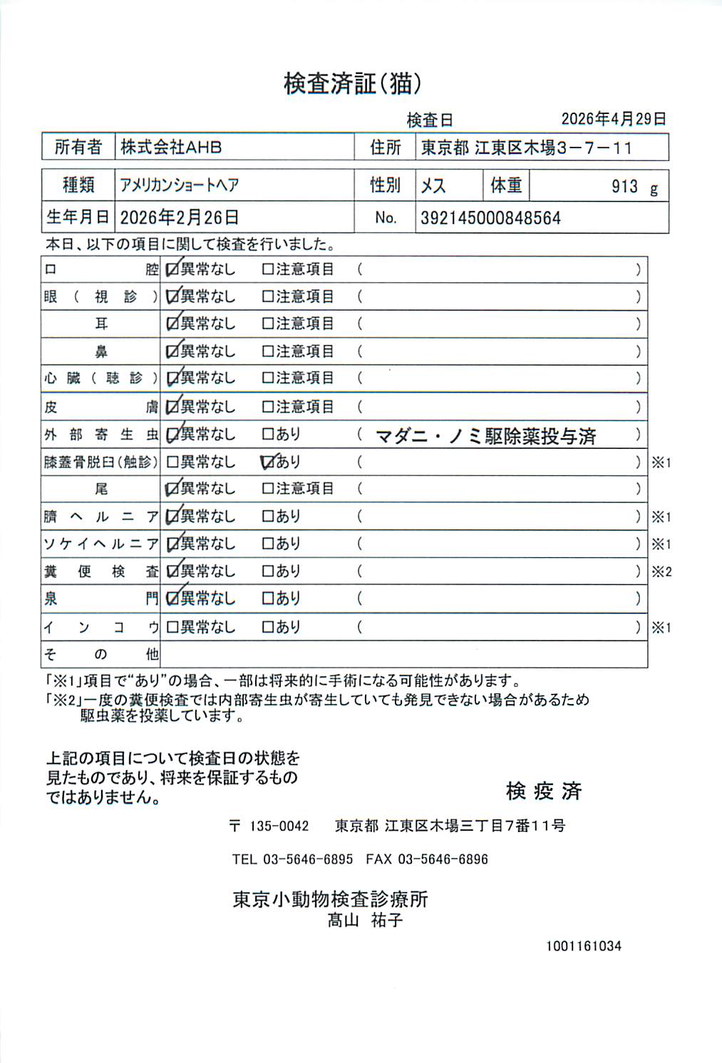 アメリカンショートヘア