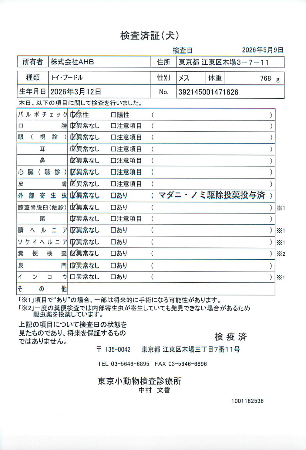 トイ・プードル