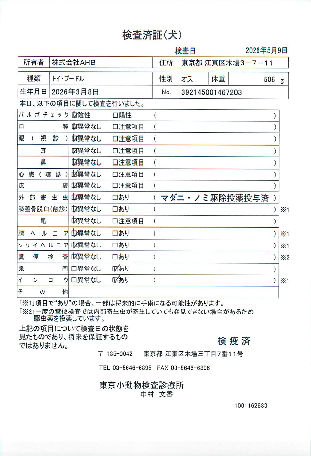 トイ・プードル