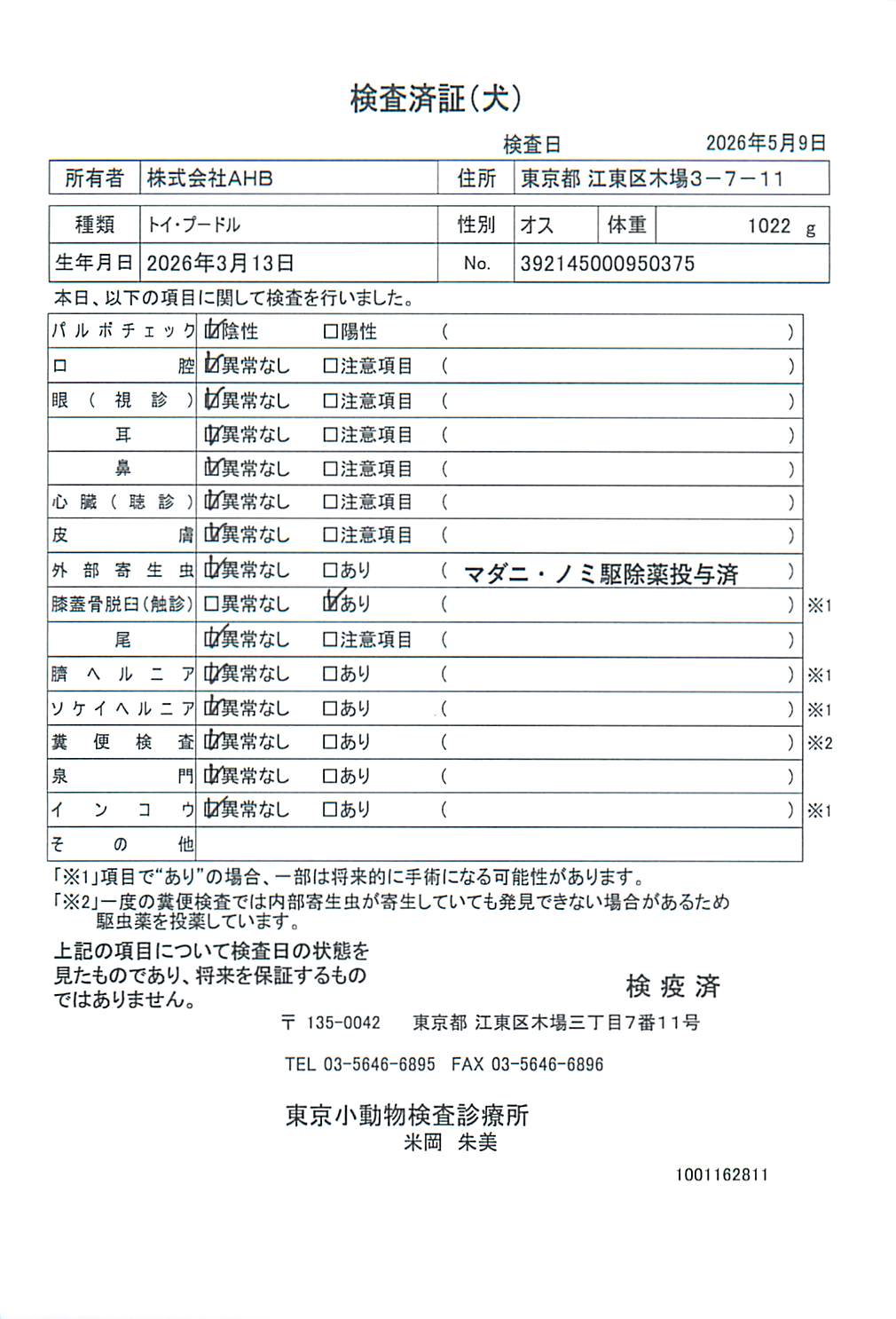 トイ・プードル