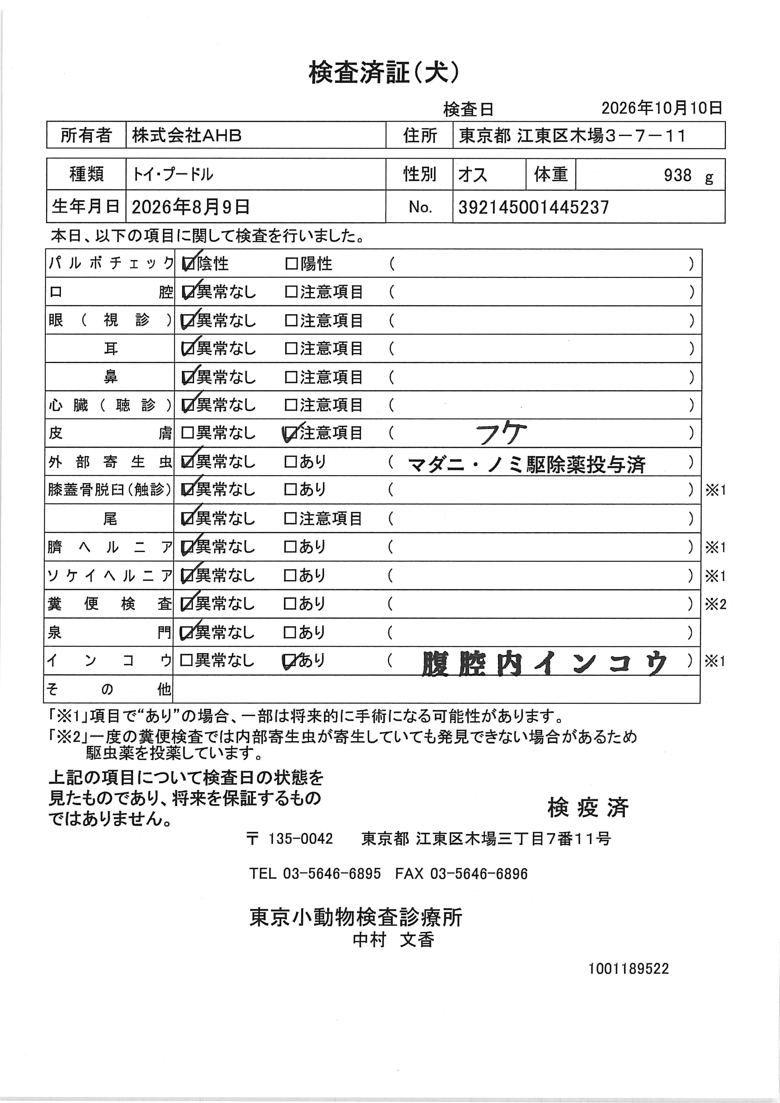 トイ・プードル