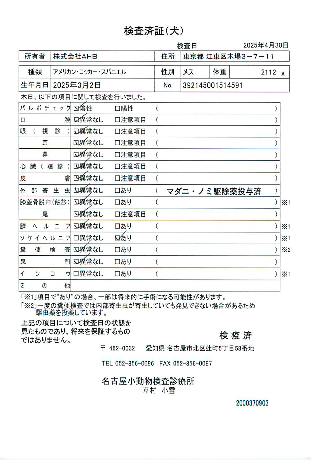 アメリカン・コッカー・スパニエル