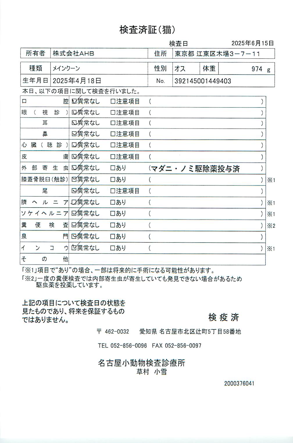 メインクーン
