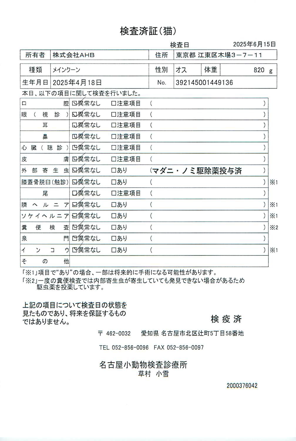 メインクーン
