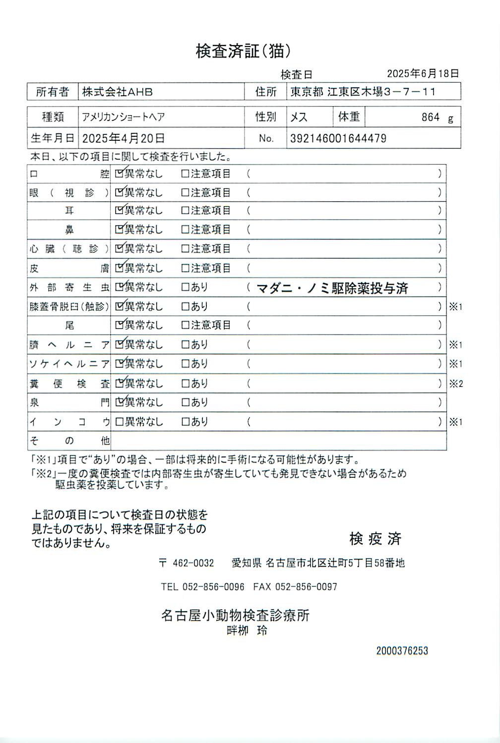 アメリカンショートヘア