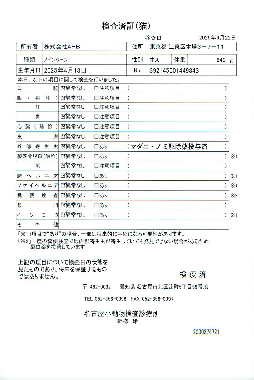 メインクーン