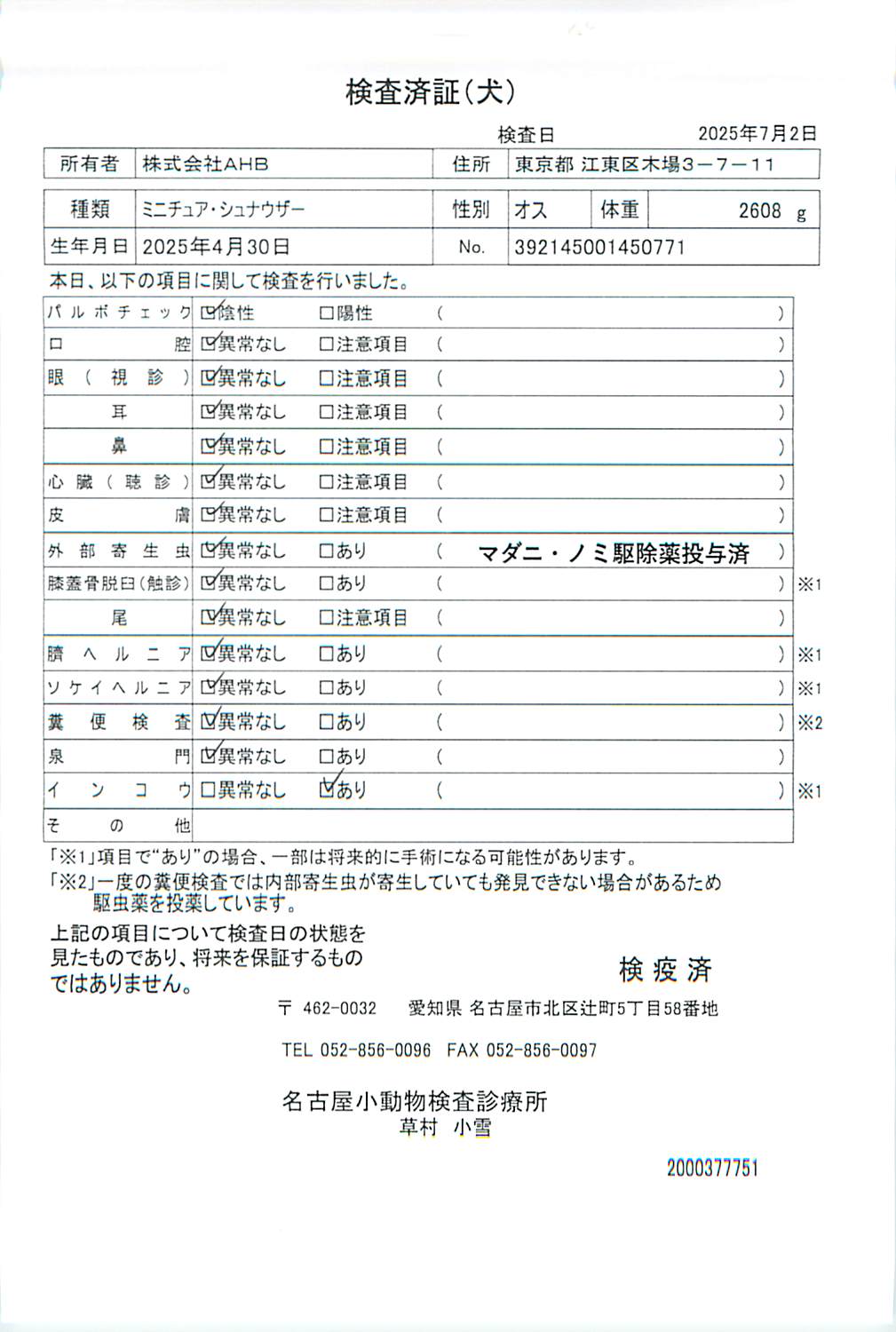 ミニチュア・シュナウザー