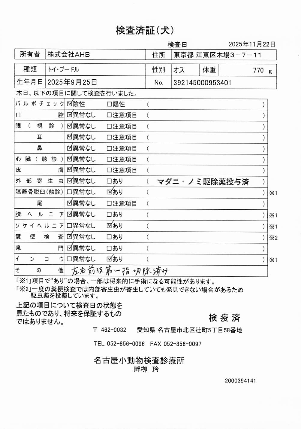 トイ・プードル