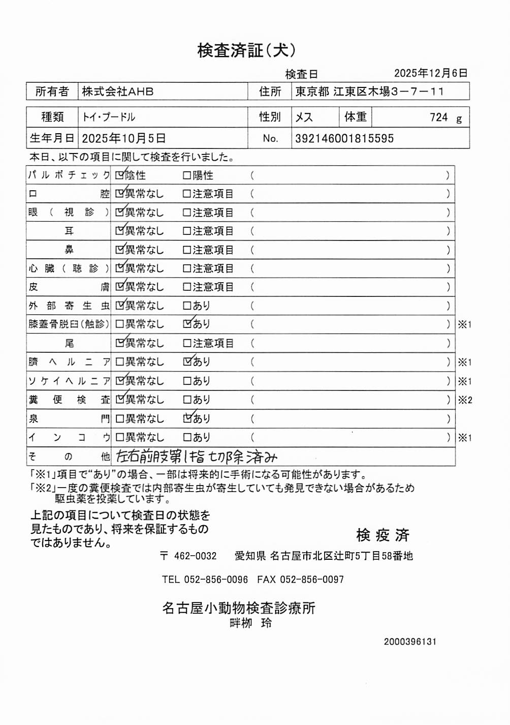 トイ・プードル