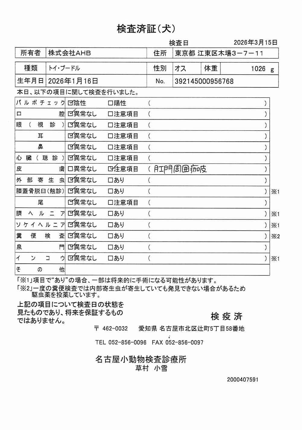 トイ・プードル