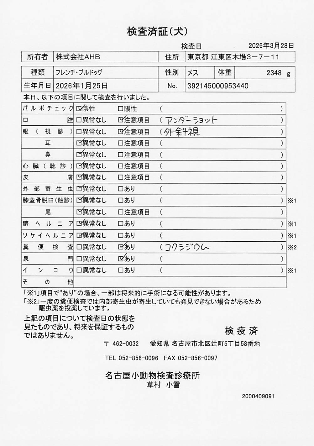 フレンチ・ブルドッグ