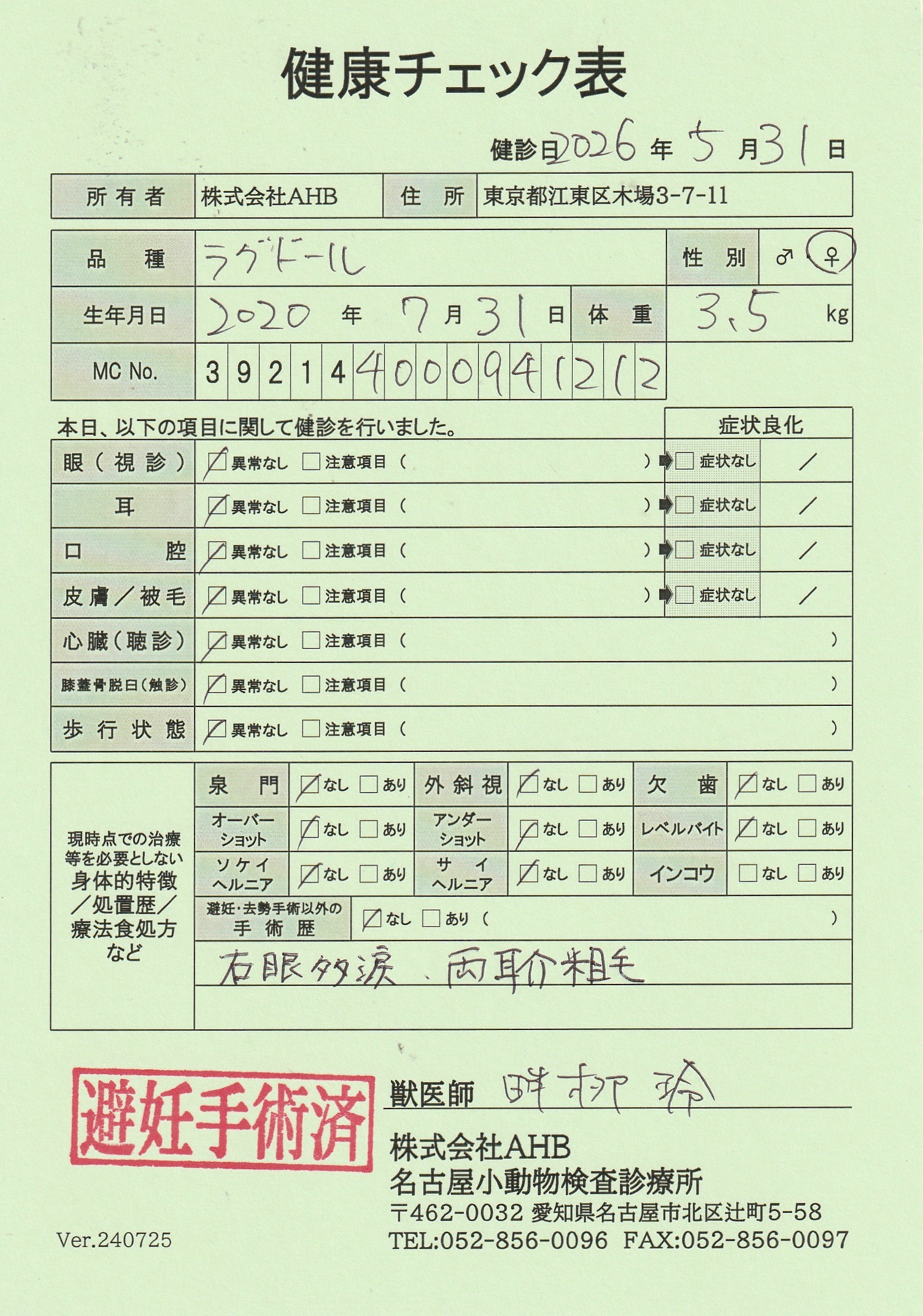 ラグドール