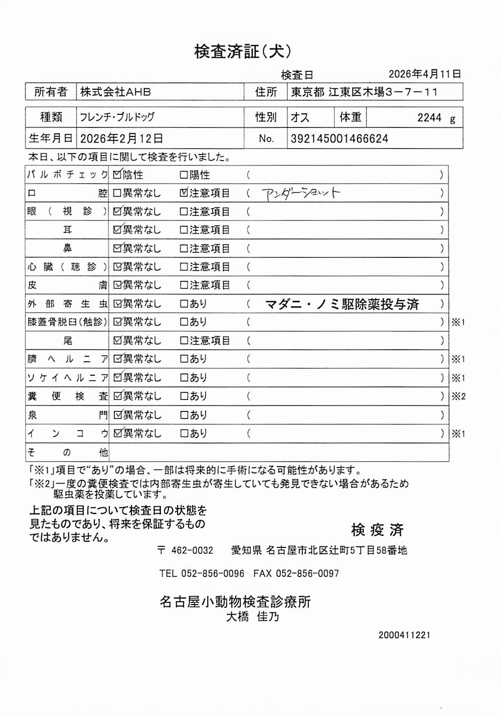 フレンチ・ブルドッグ