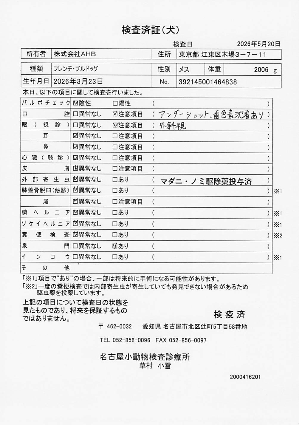 フレンチ・ブルドッグ