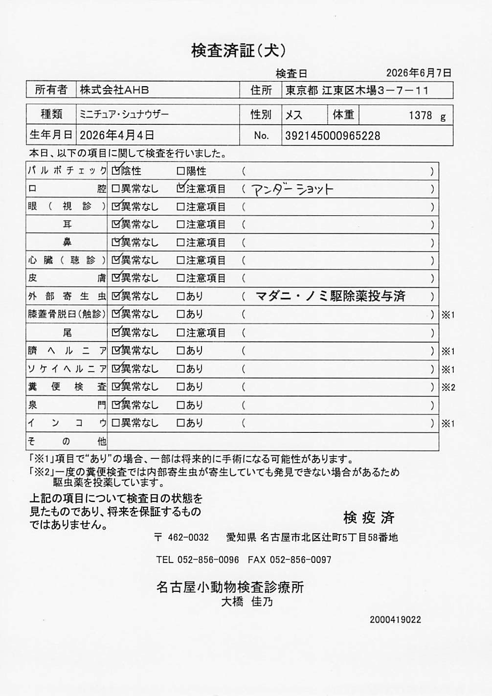 ミニチュア・シュナウザー