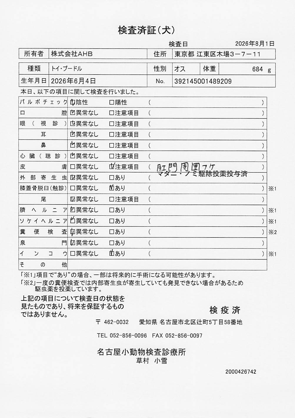 トイ・プードル