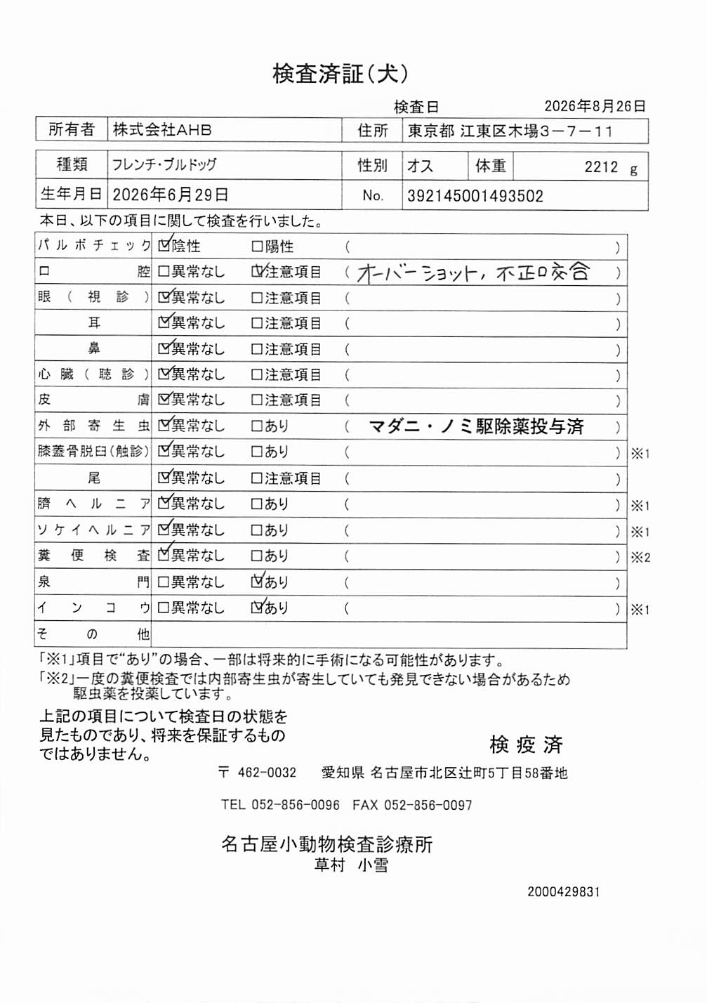 フレンチ・ブルドッグ