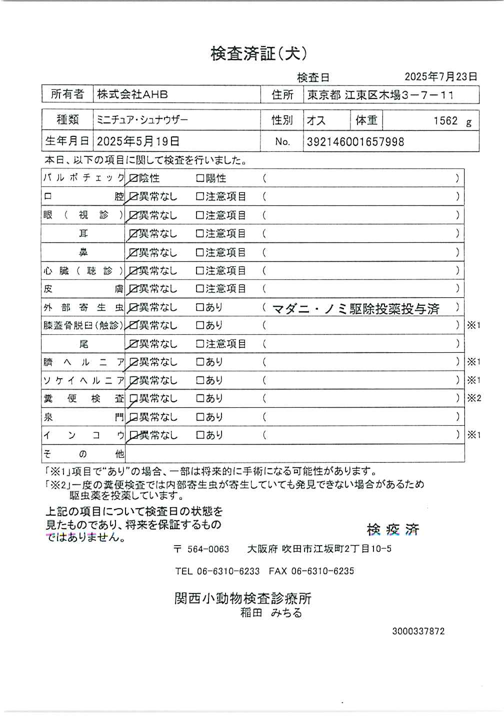 ミニチュア・シュナウザー