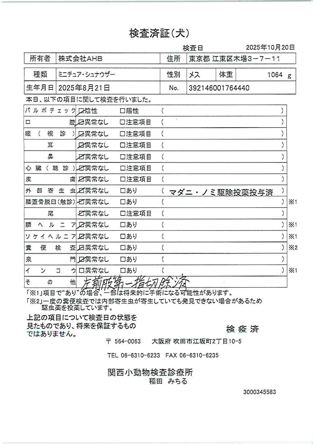 ミニチュア・シュナウザー