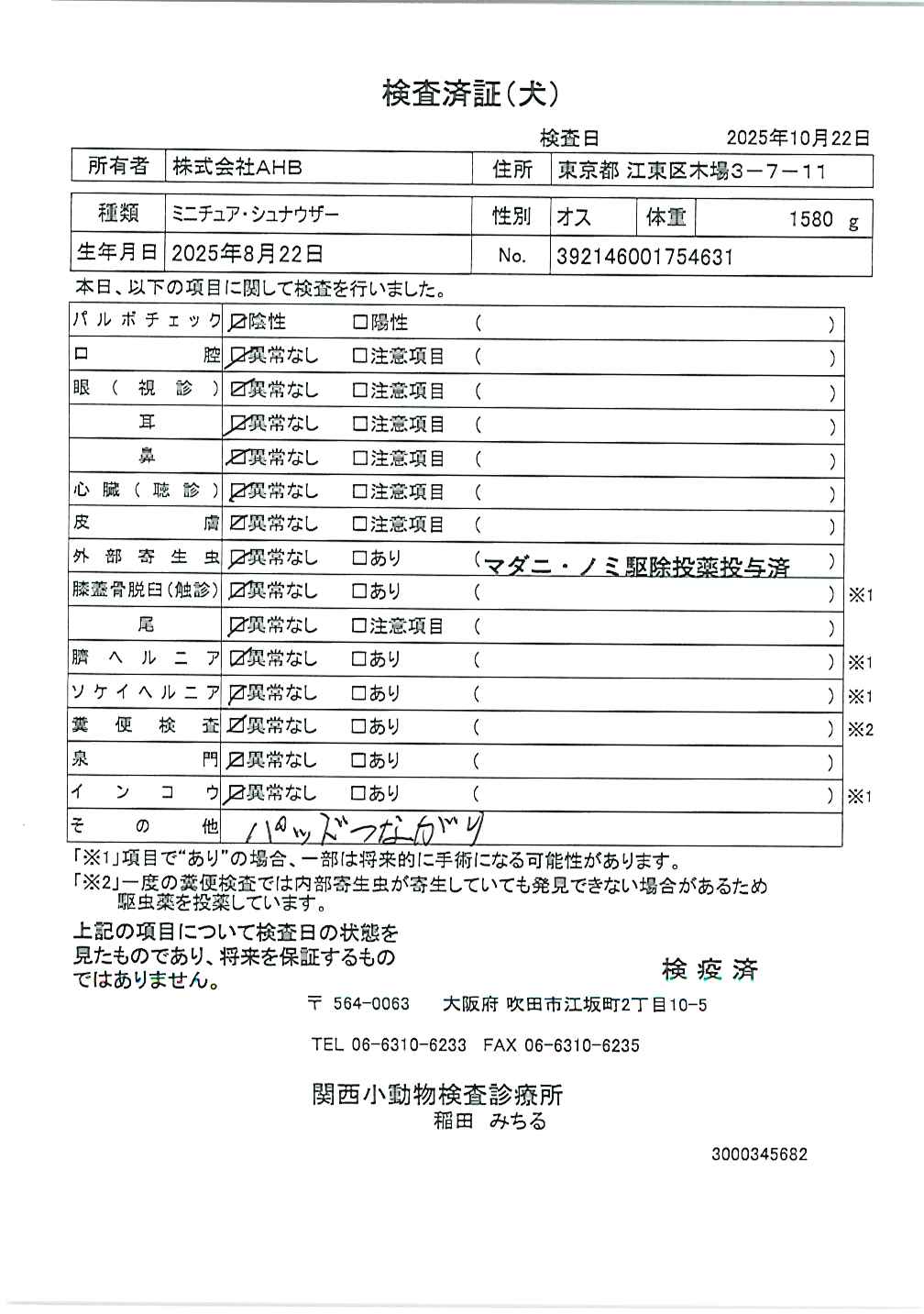 ミニチュア・シュナウザー