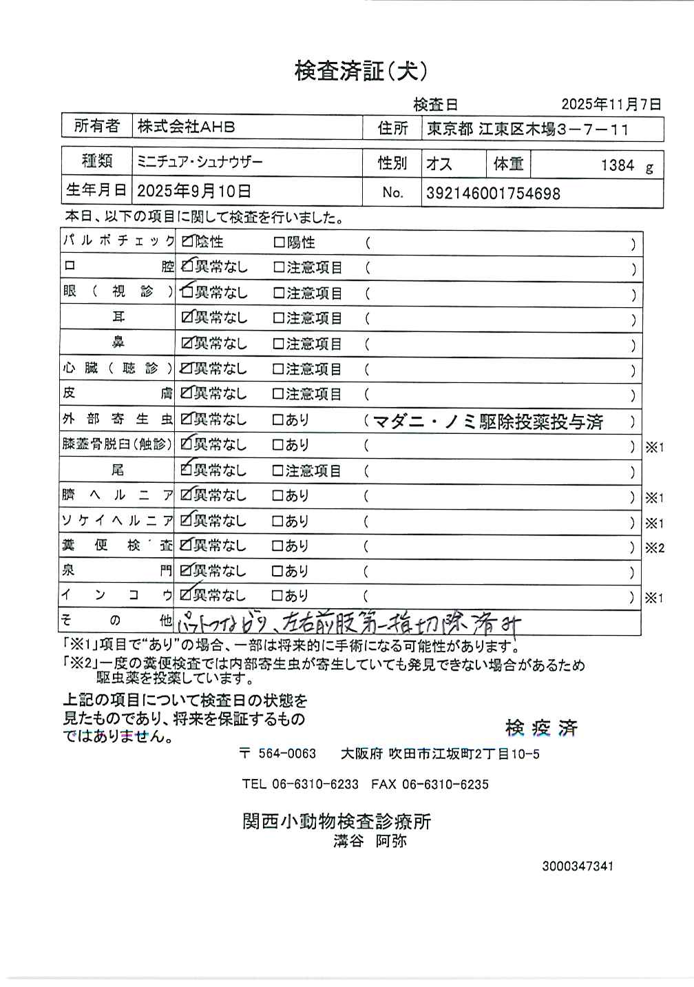 ミニチュア・シュナウザー