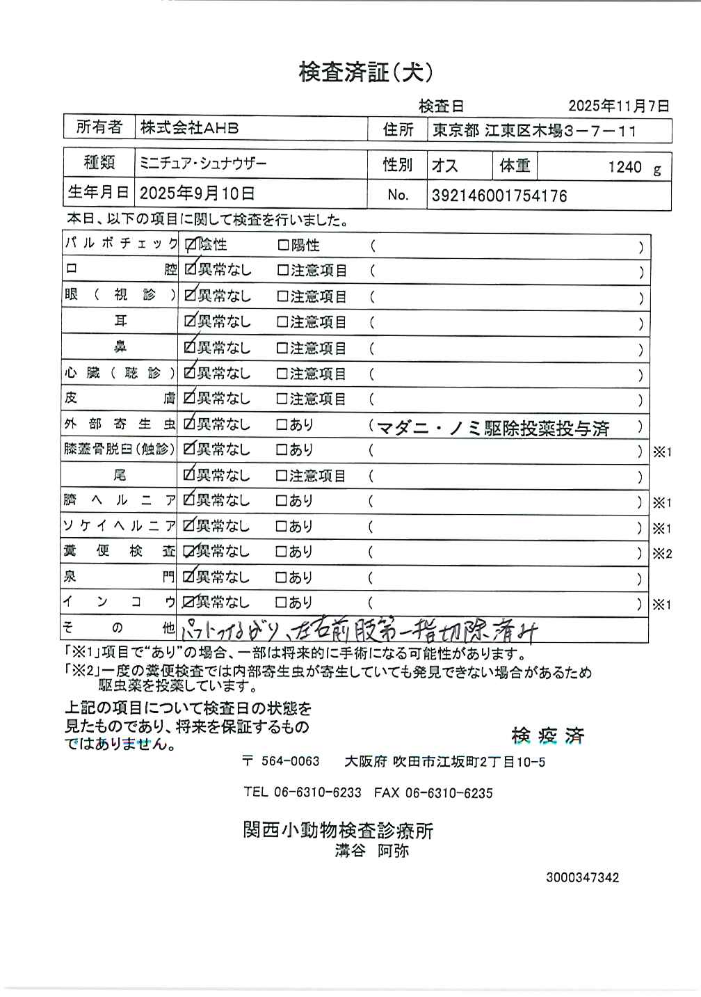 ミニチュア・シュナウザー