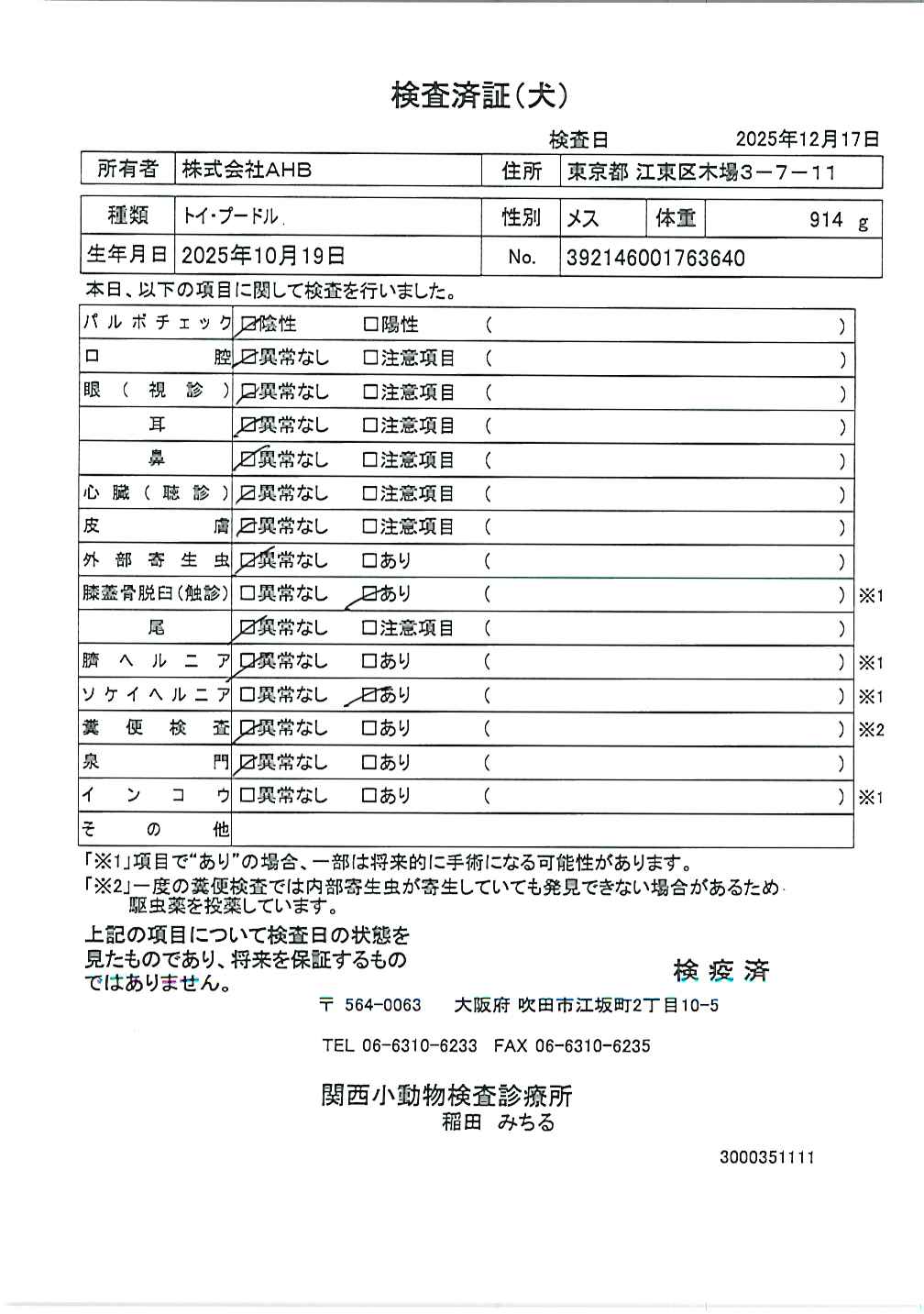 トイ・プードル