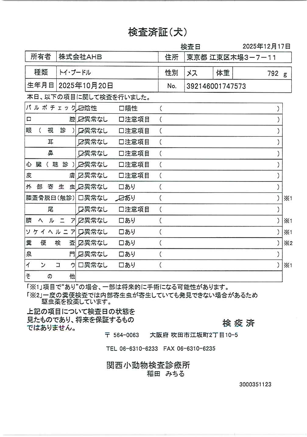 トイ・プードル