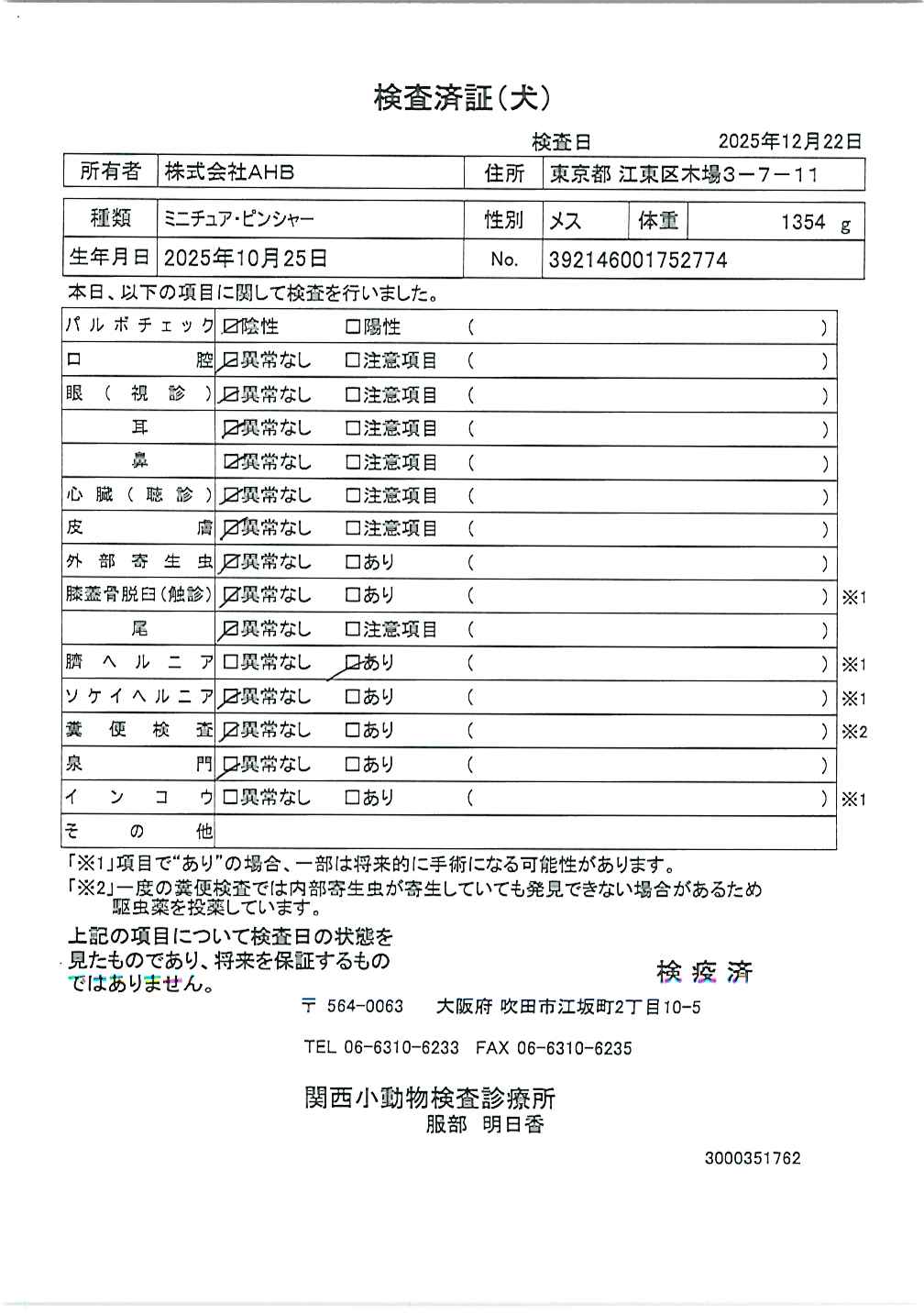 ミニチュア・ピンシャー