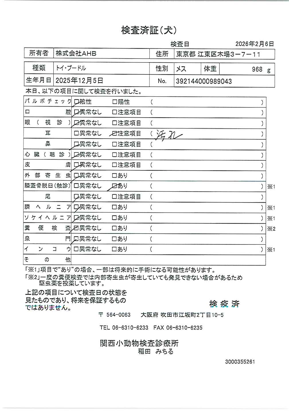 トイ・プードル