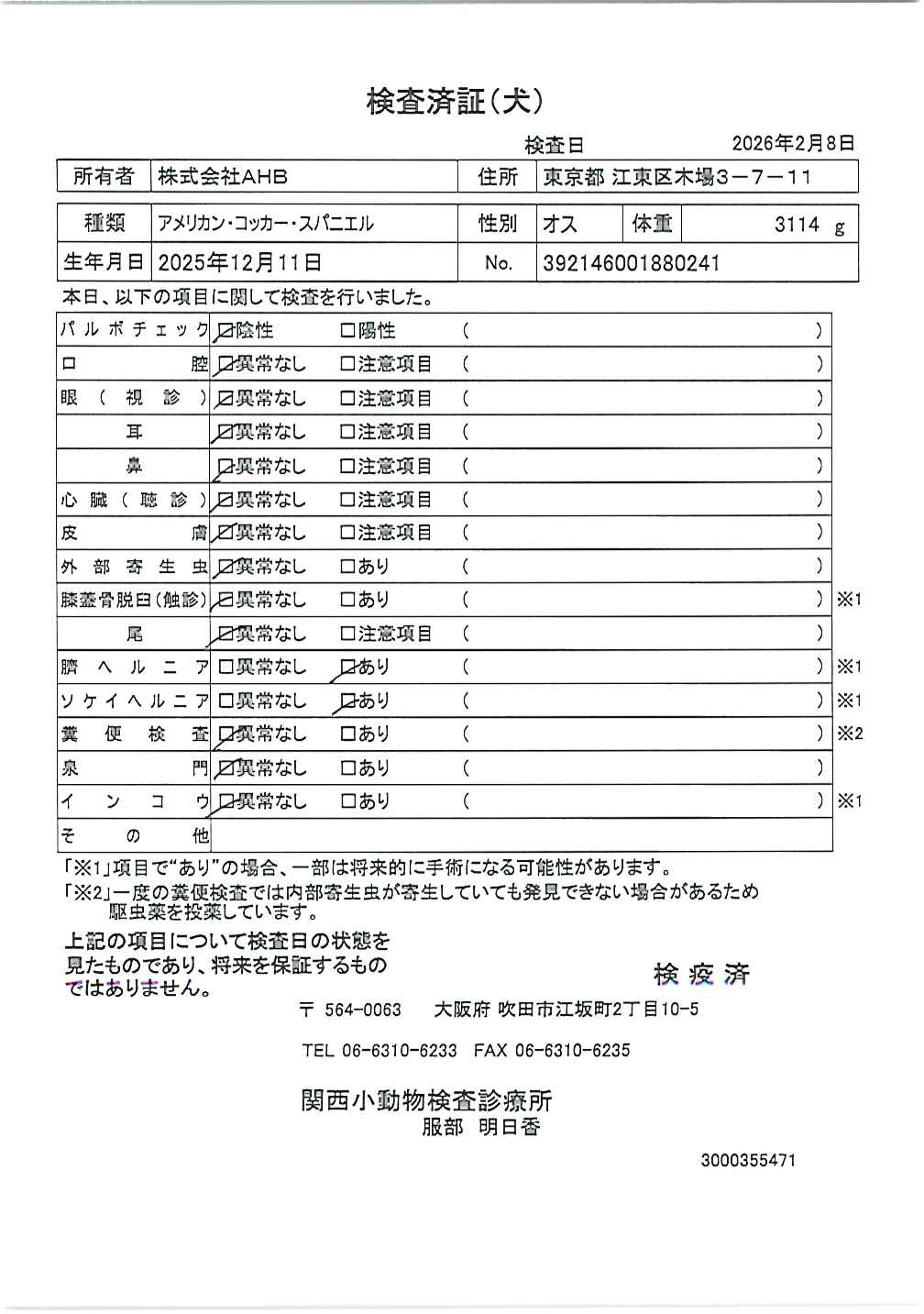アメリカン・コッカー・スパニエル