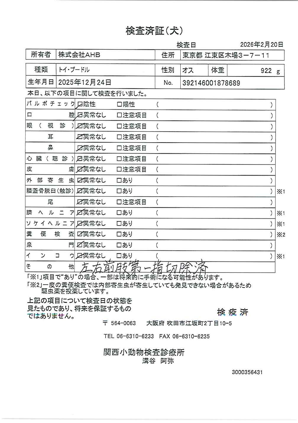 トイ・プードル