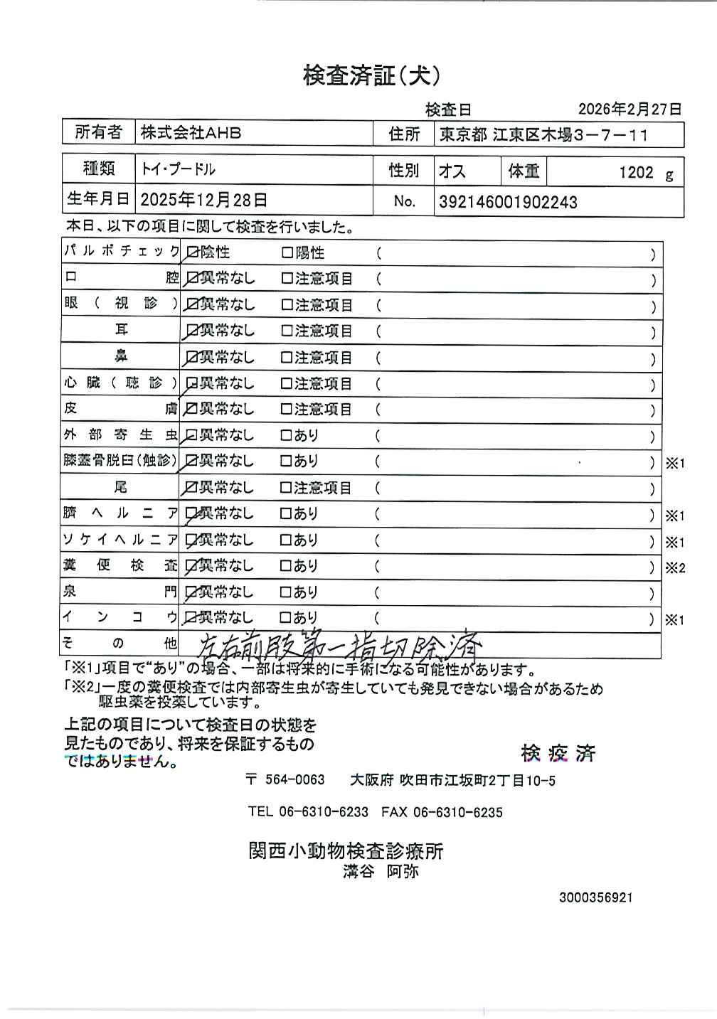 トイ・プードル