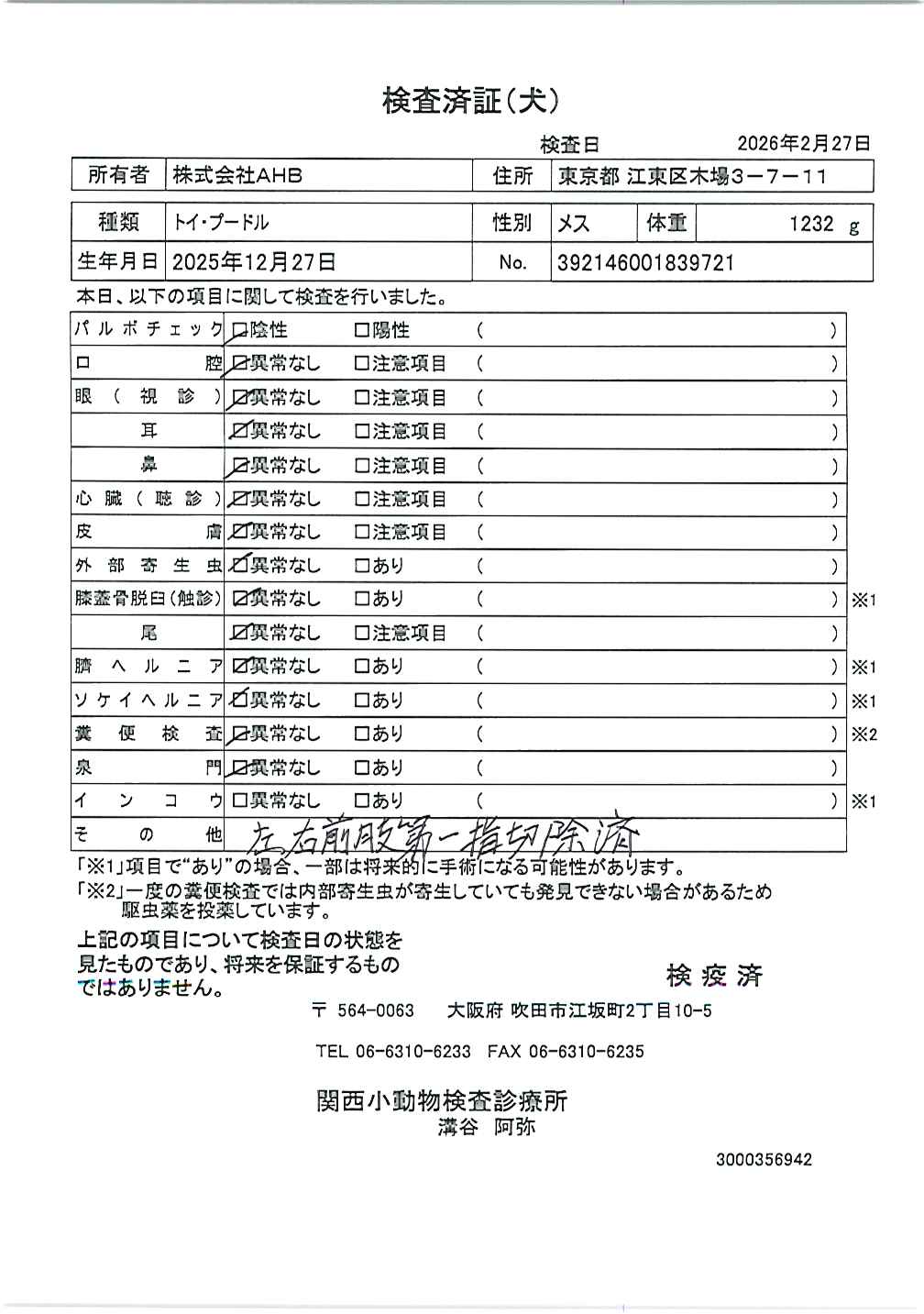 トイ・プードル