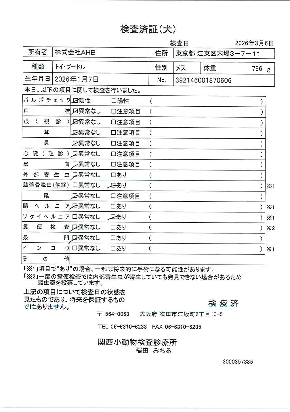 トイ・プードル
